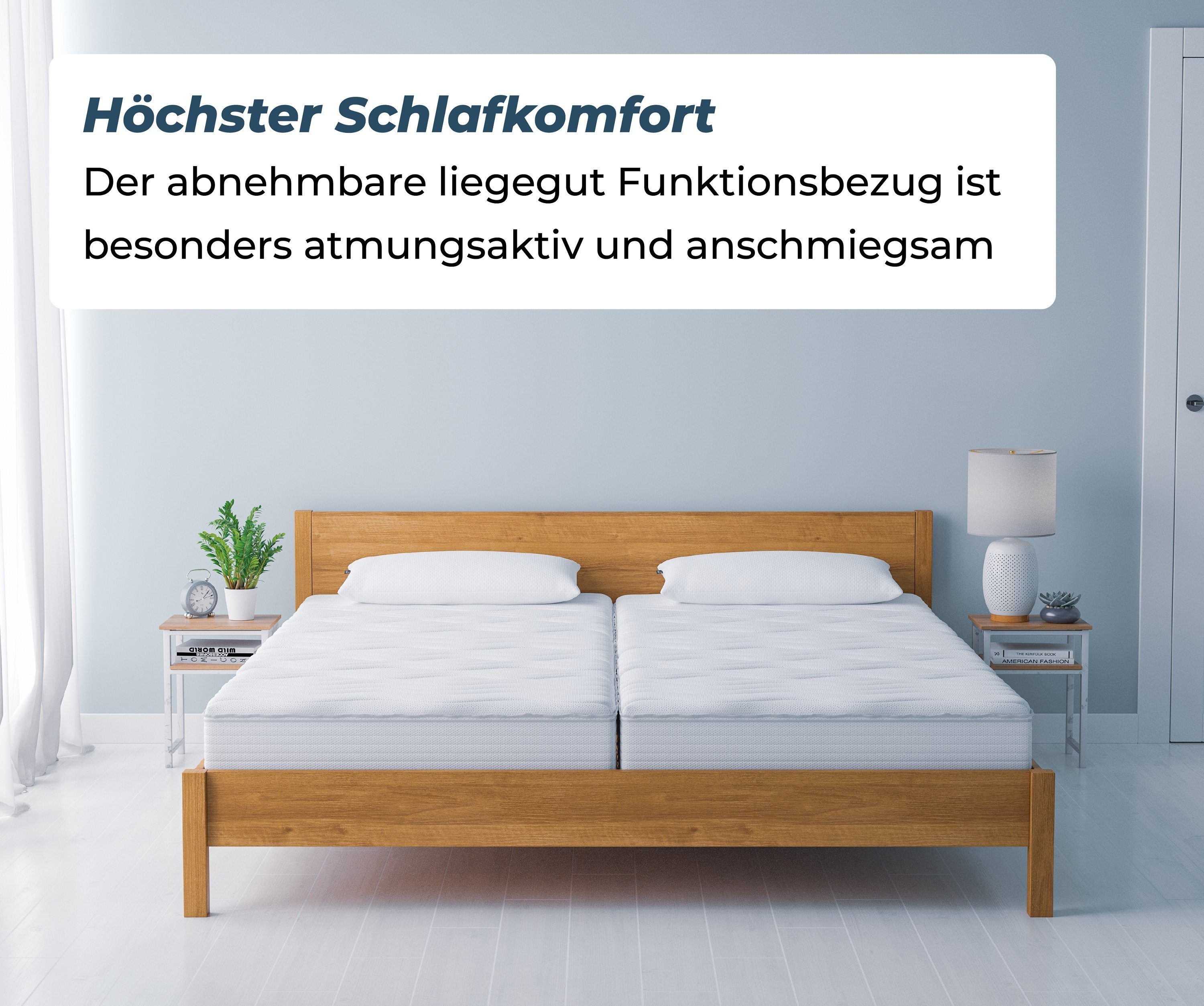 Taschenfederkernmatratze liegegut™ Hybrid Matratze, liegegut, 20 cm hoch, Matratze in 90x200 cm und weiteren Größen, Premium Matratze