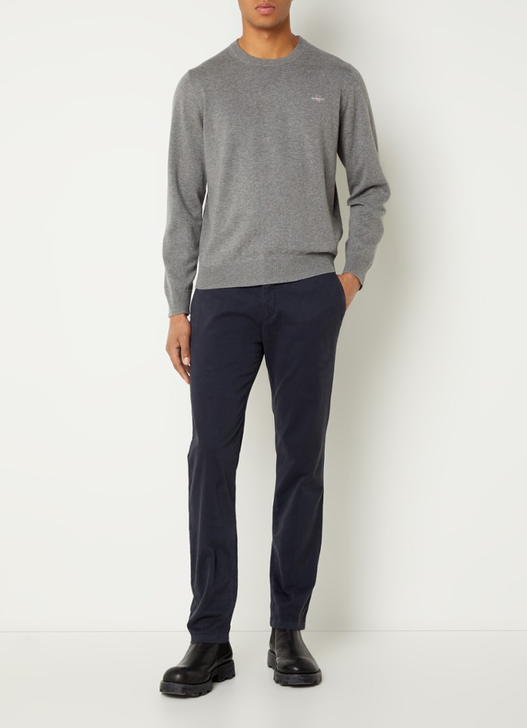 Gant Feinstrickpullover mit Logostickerei