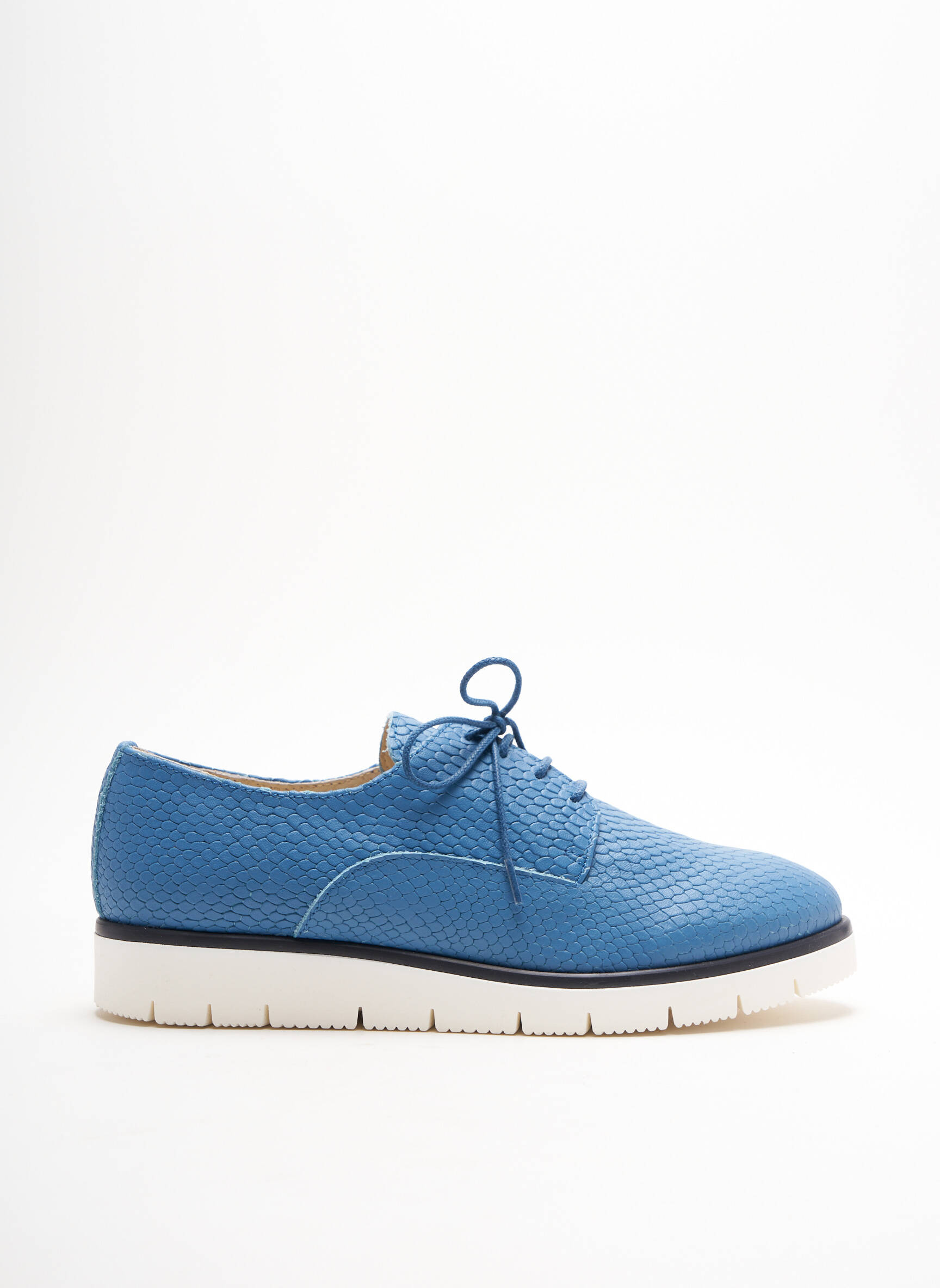 Brodequins Derby Femme couleur bleu