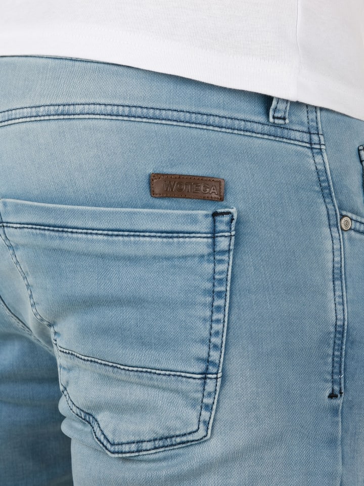 WOTEGA Jogginghose in Jeans-Optik in Hellblau günstig kaufen