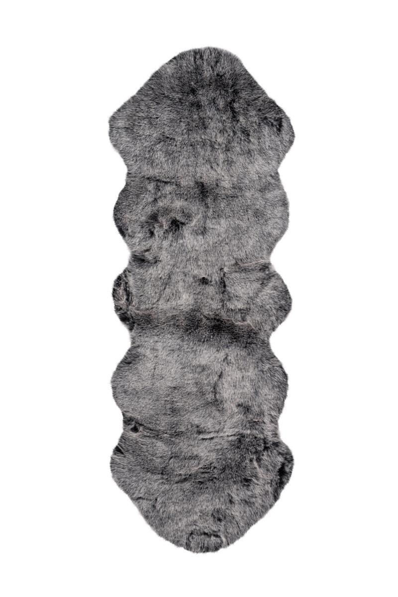 megusta Hochflorteppich Anthrazit 120cm x 170cm
