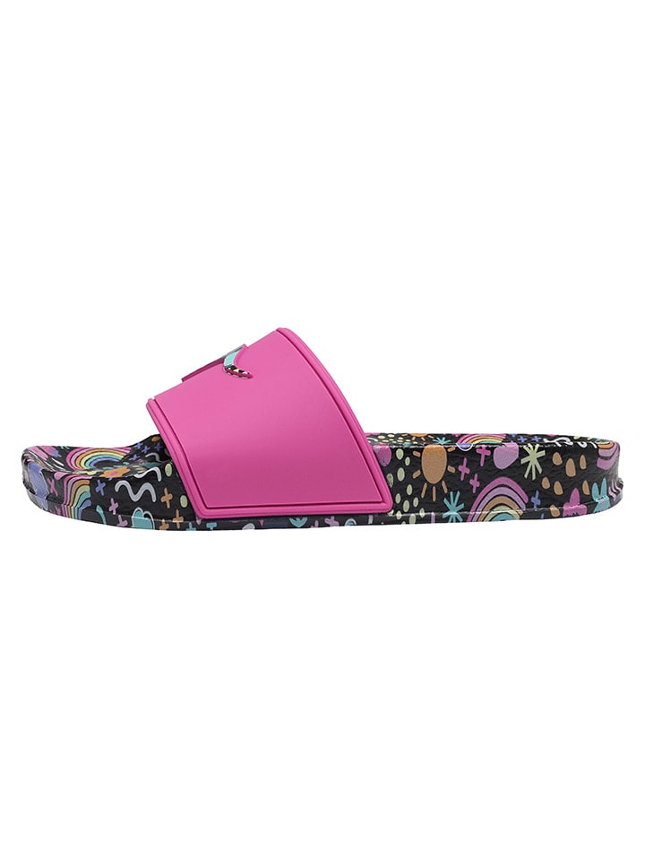 Kangaroos Pantoletten in Schwarz/Pink günstig kaufen