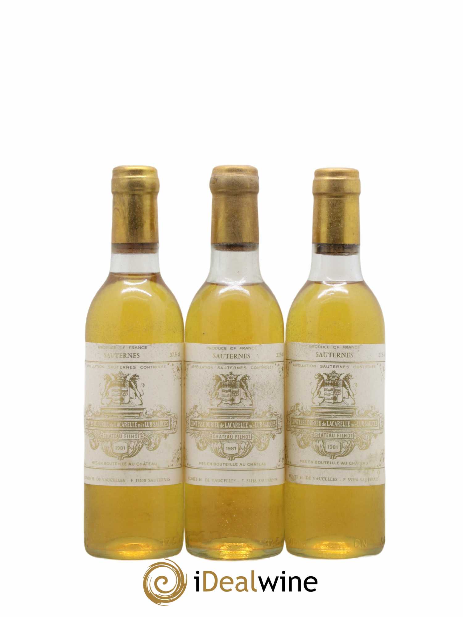 Château Filhot 2ème Grand Cru Classé  1981 - Lot de 12 Demi-bouteilles