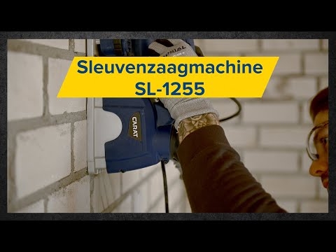 Carat MZSLB1255S SL-1255 DUSTEC stroj za rezanje utora + 2 x dijamantna pile