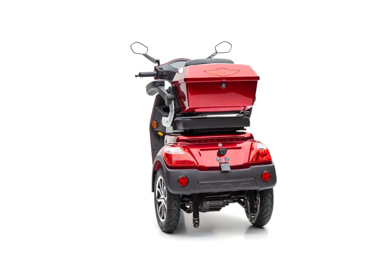 Econelo Elektro Dreirad Roller J1000 Lithium Rot