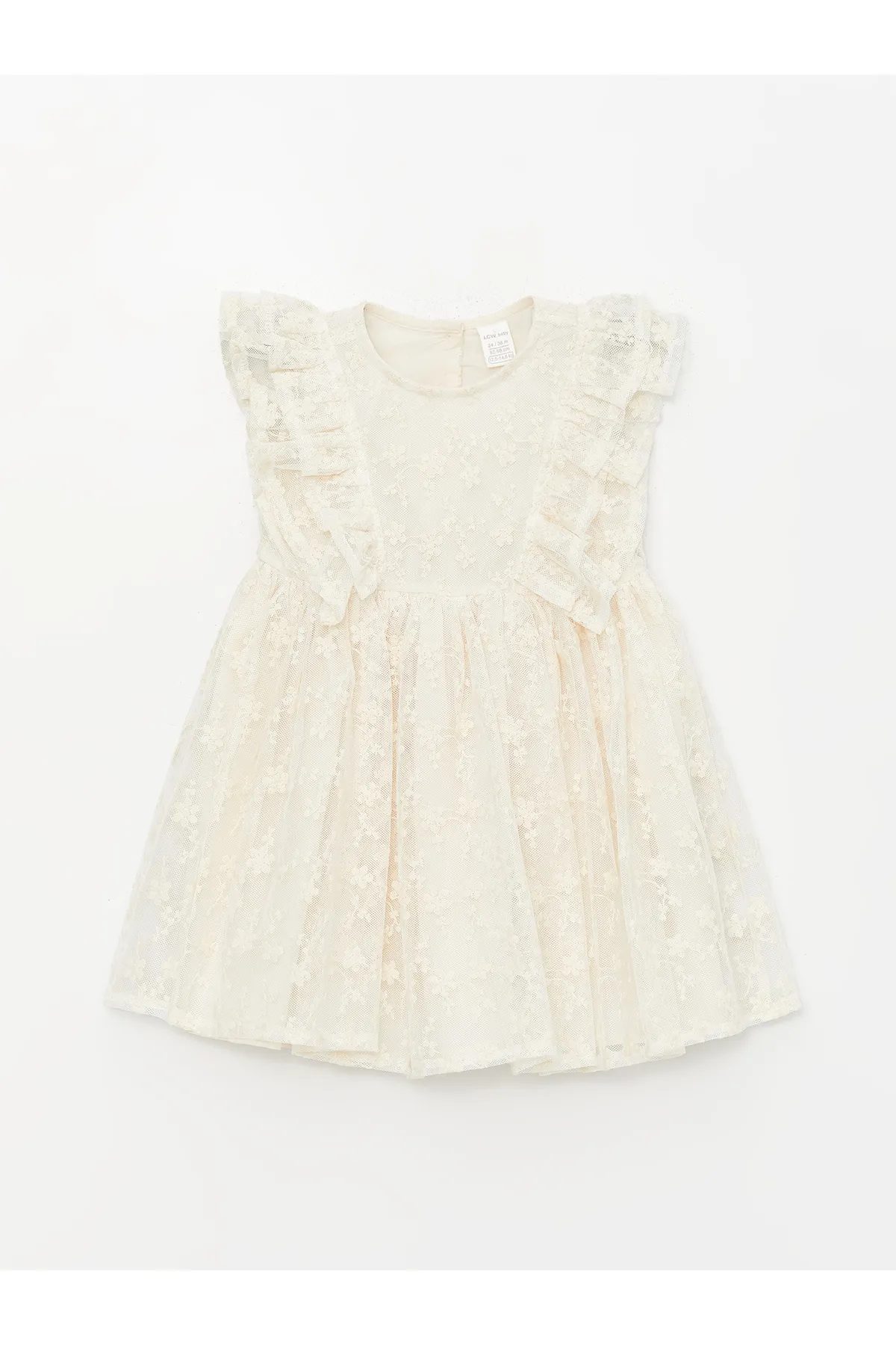 LC Waikiki  Spitzenkleid für Mädchen mit Rundhalsausschnitt