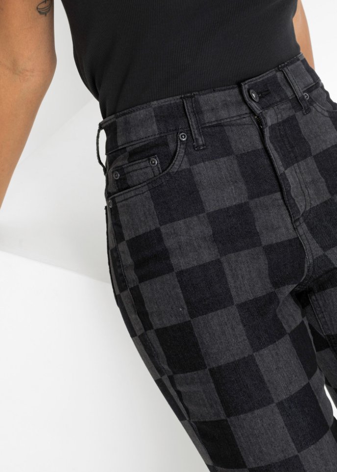 Straight Jeans bedruckt