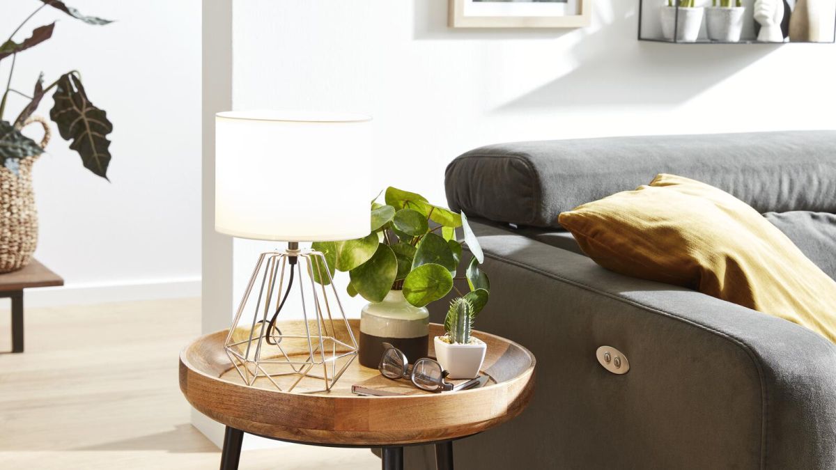 Interliving Tischlampe 9338 Weiß