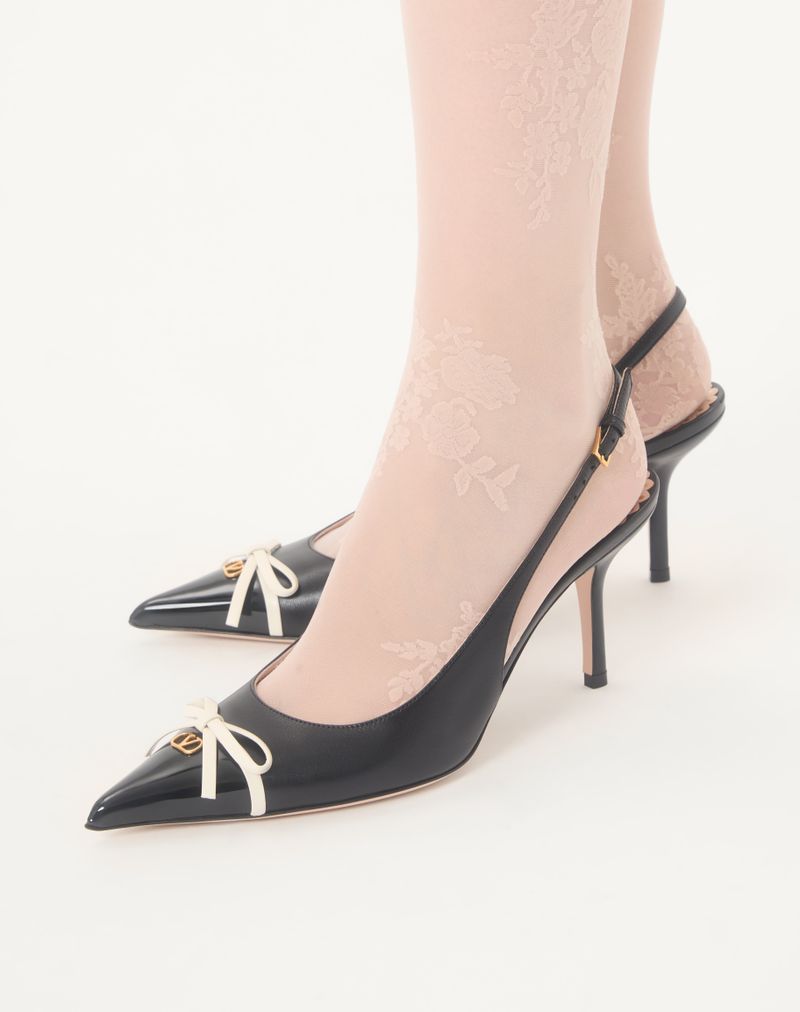 Bepointy 80mm slingback-pumps i laklæder og børnestil