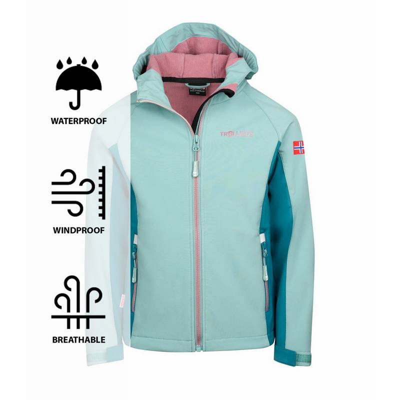 Trollkids Kristiansand Softshelljacke Kinder