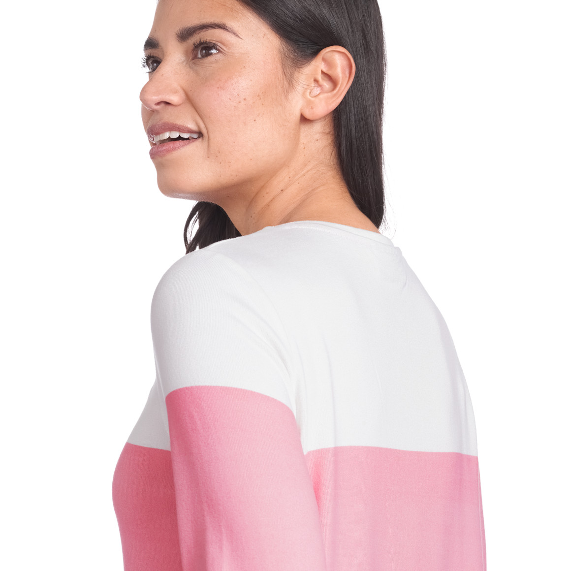 Damen Langarmshirt im Colourblocking-Look