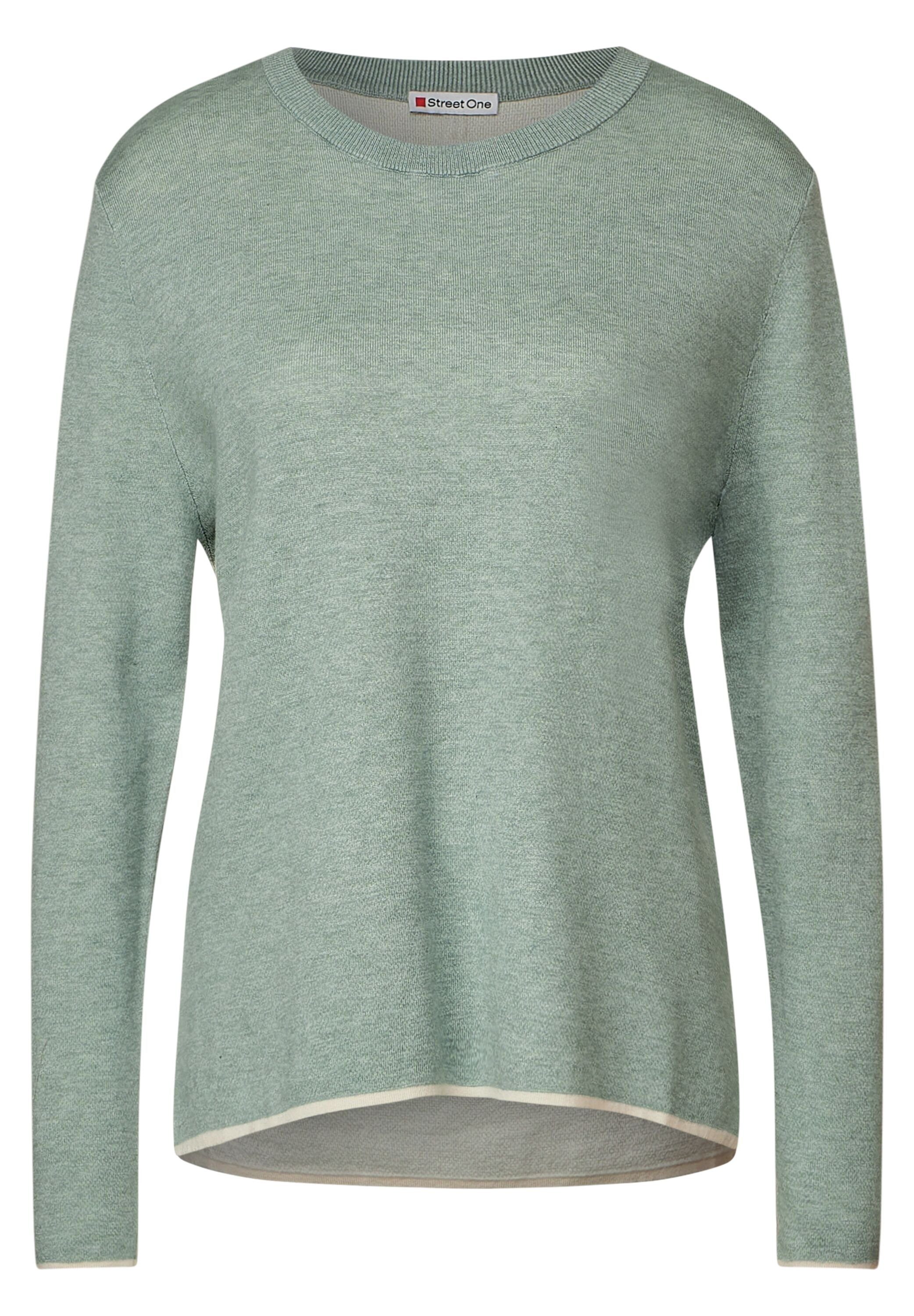 STREET ONE Strickpullover in Doubleface-Optik