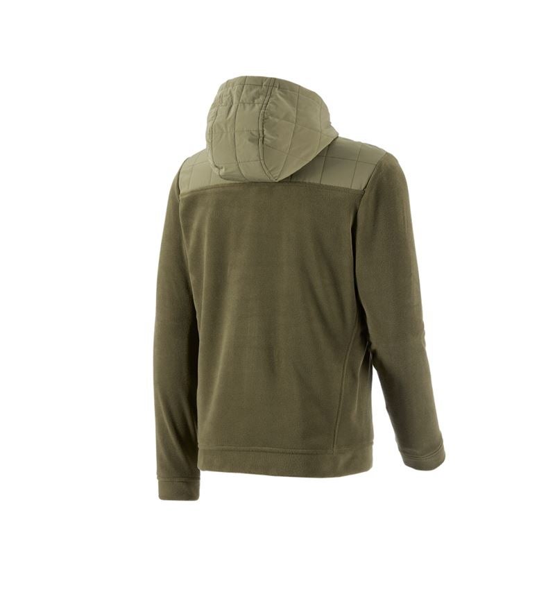 Hybrid Kapuzenfleecejacke e.s.concrete