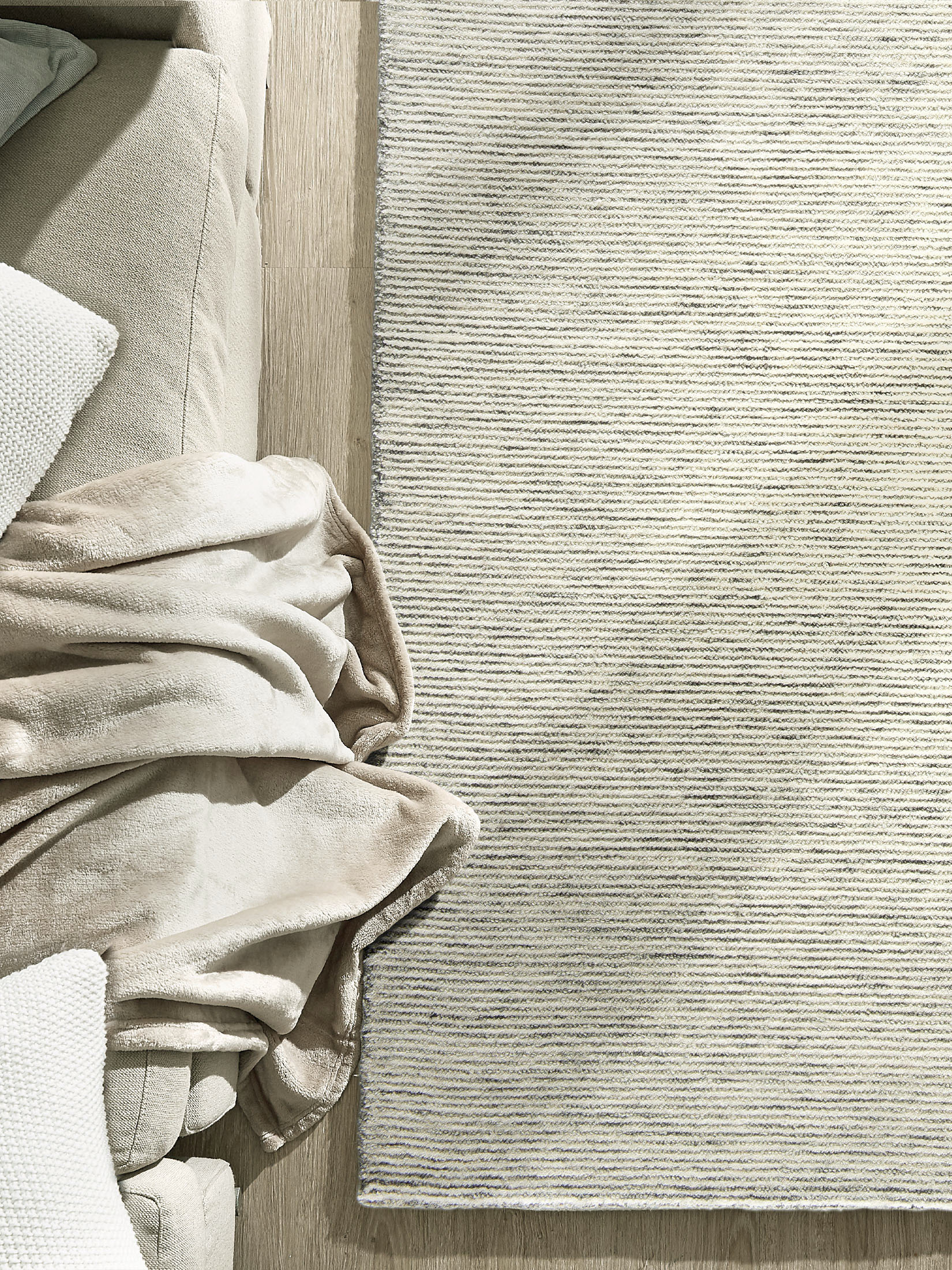 Larino Woll-Teppich, Light Grey