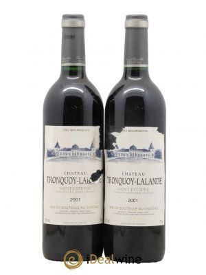 Château Tronquoy Lalande  2001 - Lot de 2 Bouteilles