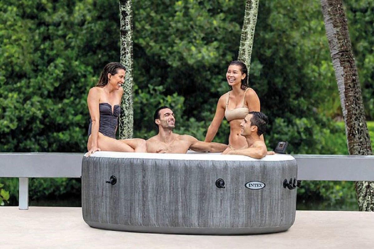 Intex Purespa Grewood 4-Personen Whirlpool