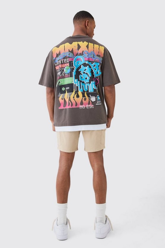 Slim-Fit Cargo-Shorts