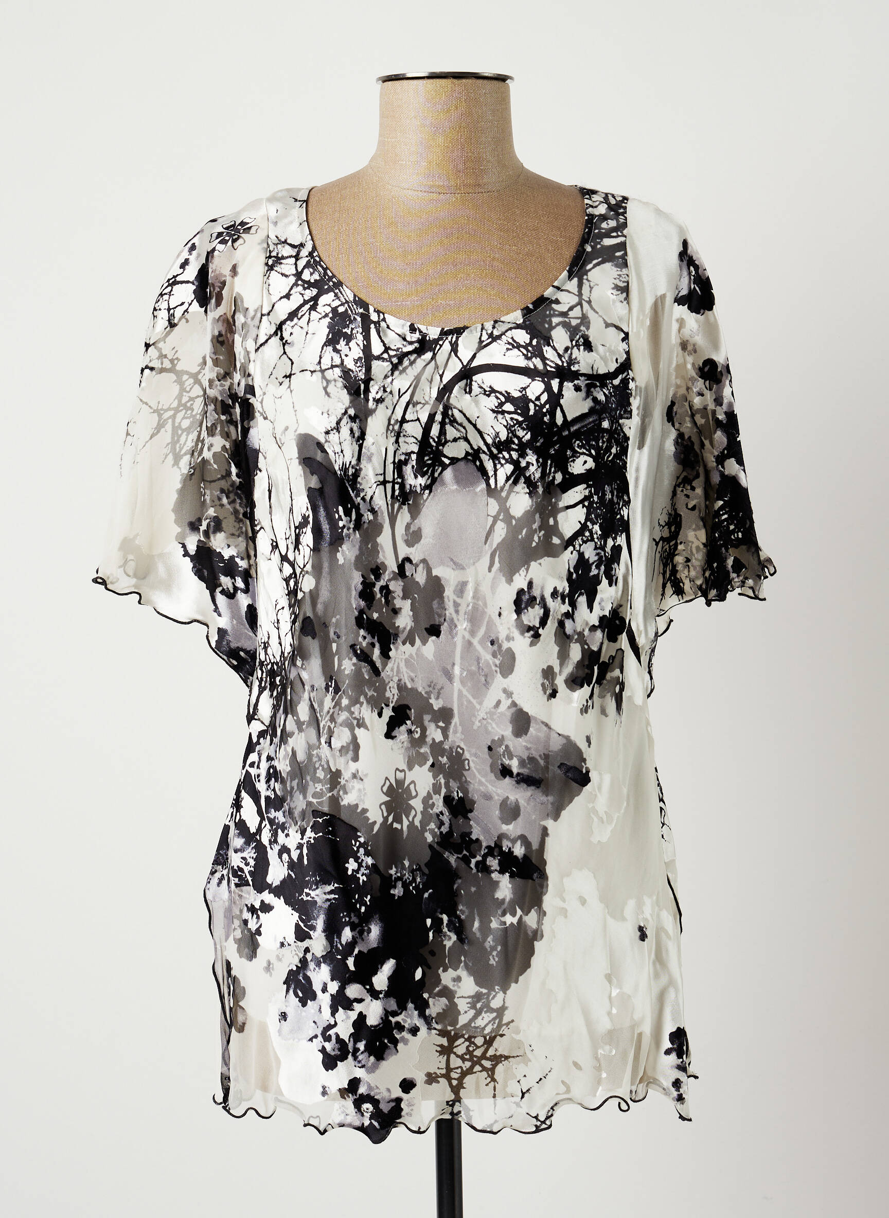 Jean Delfin Tuniquemanchecourte Femme couleur gris