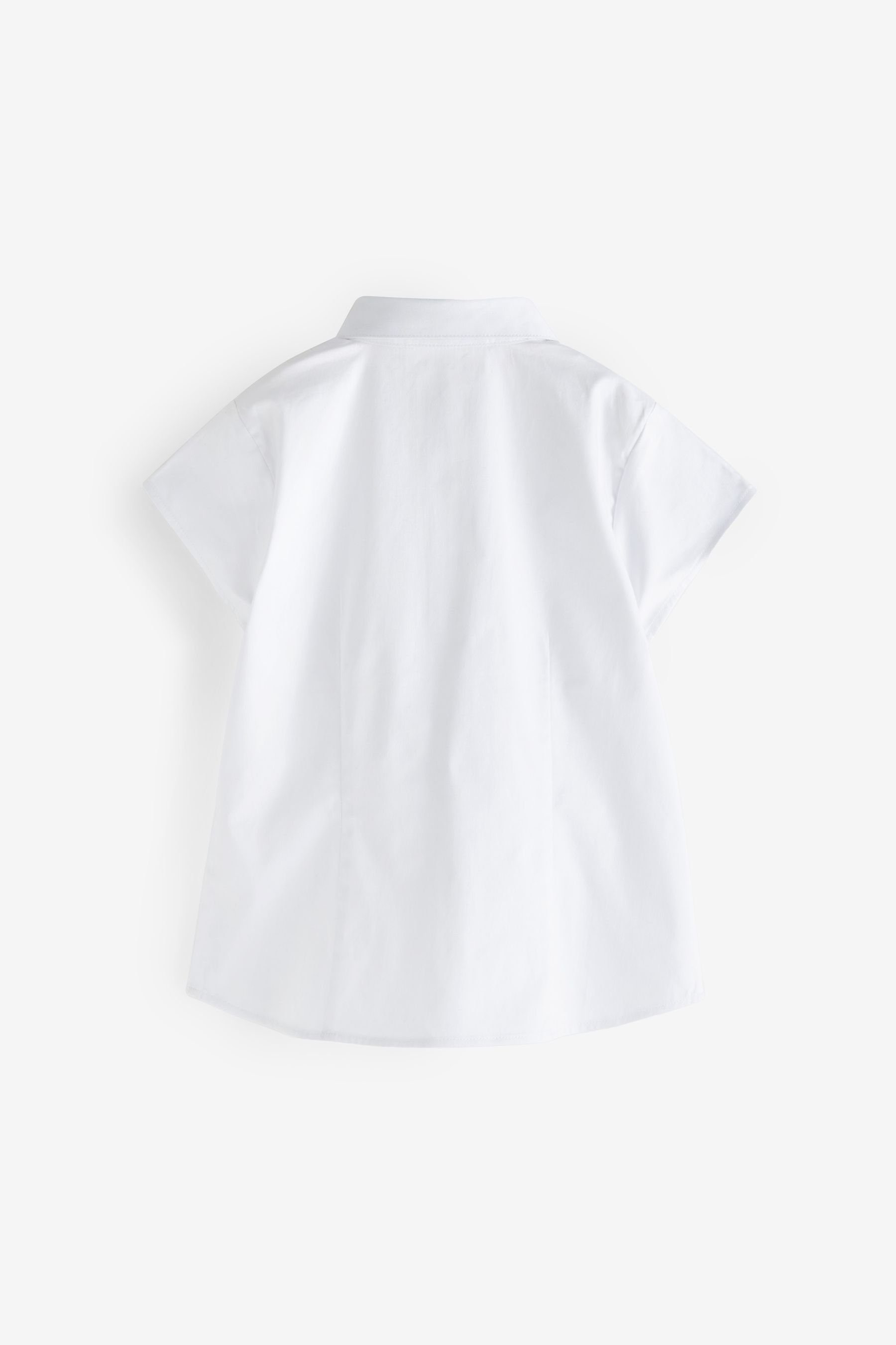 Next Kurzarmbluse Dressing Made Easy Baumwollstretch-Kurzarmhemd (1-tlg)