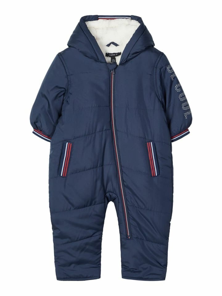 name it Baby Unisex Schneeanzug Winteranzug gefüttert in Blau günstig kaufen