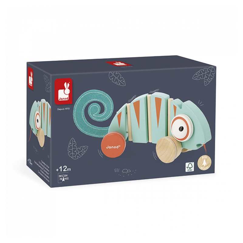 Tropik caméléon à tirer en bois