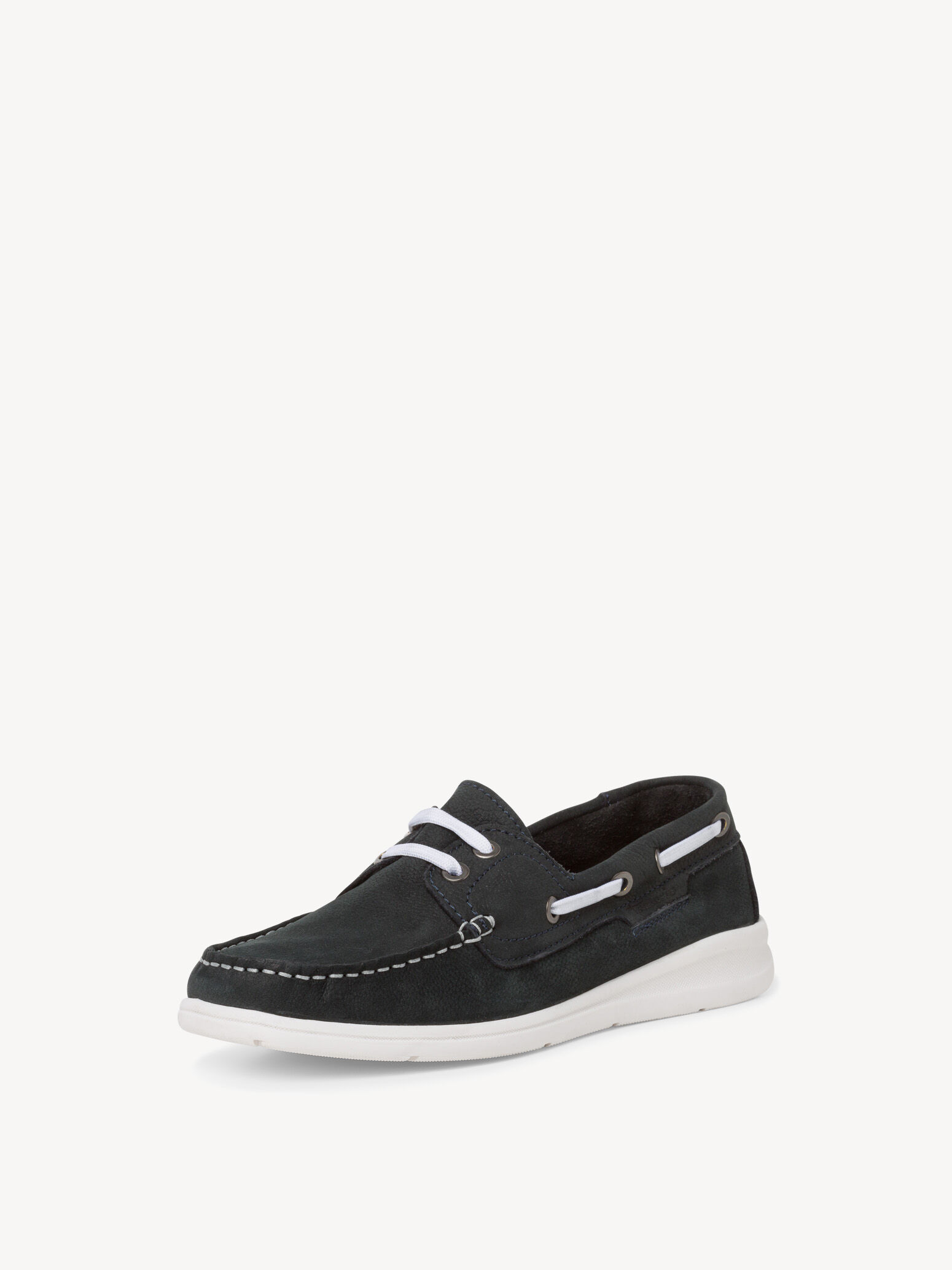 Mocassin en cuir - bleu