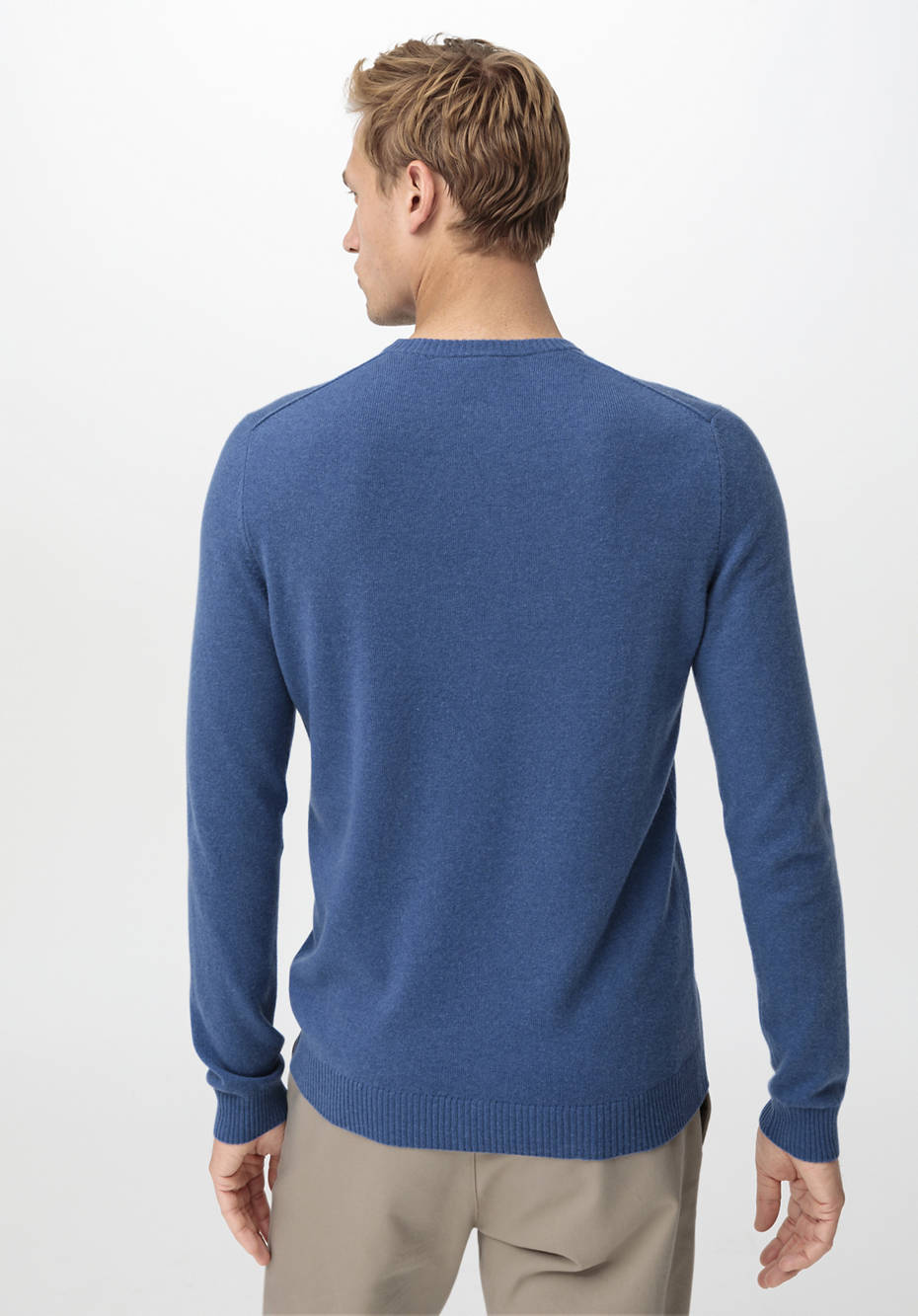Pullover aus Schurwolle mit Kaschmir