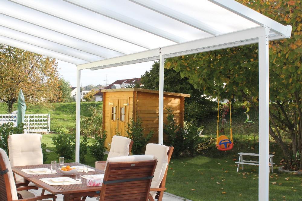 Gutta Terrassendach Bausatz Typ D (Weiss) 3060 x 4060 mm