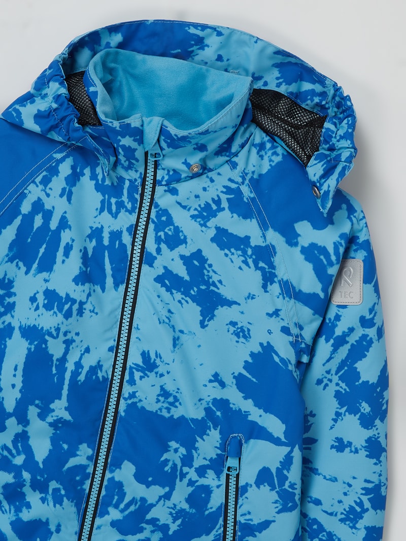Softshell-Jacke mit abnehmbarer Kapuze Modell 'Schiff' in blau
