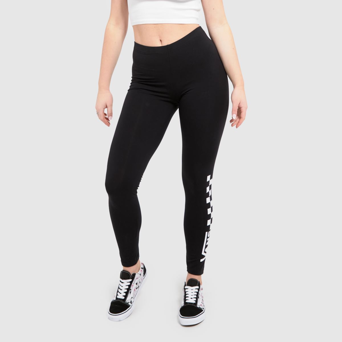 Vans krétatáblás leggings fekete-fehérben