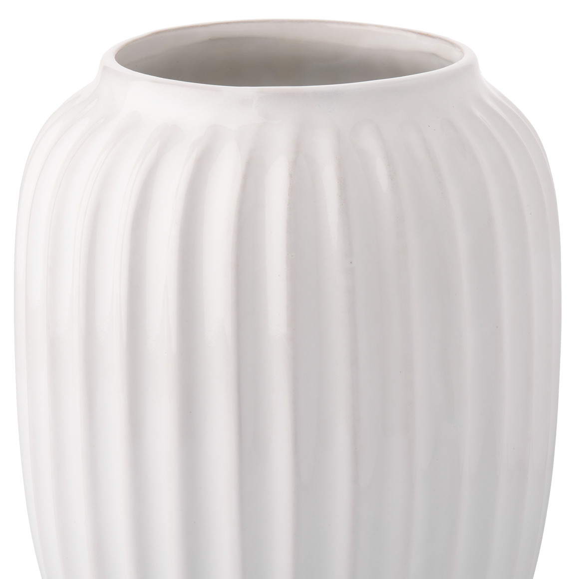 Große Vase in Riffel-Optik