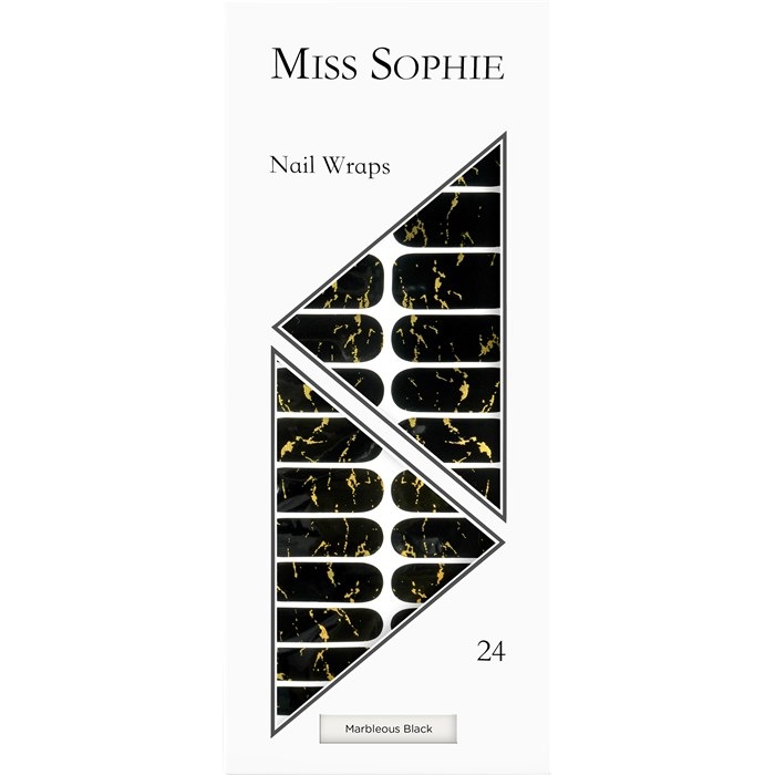 Marbleous Black Nail Wrap