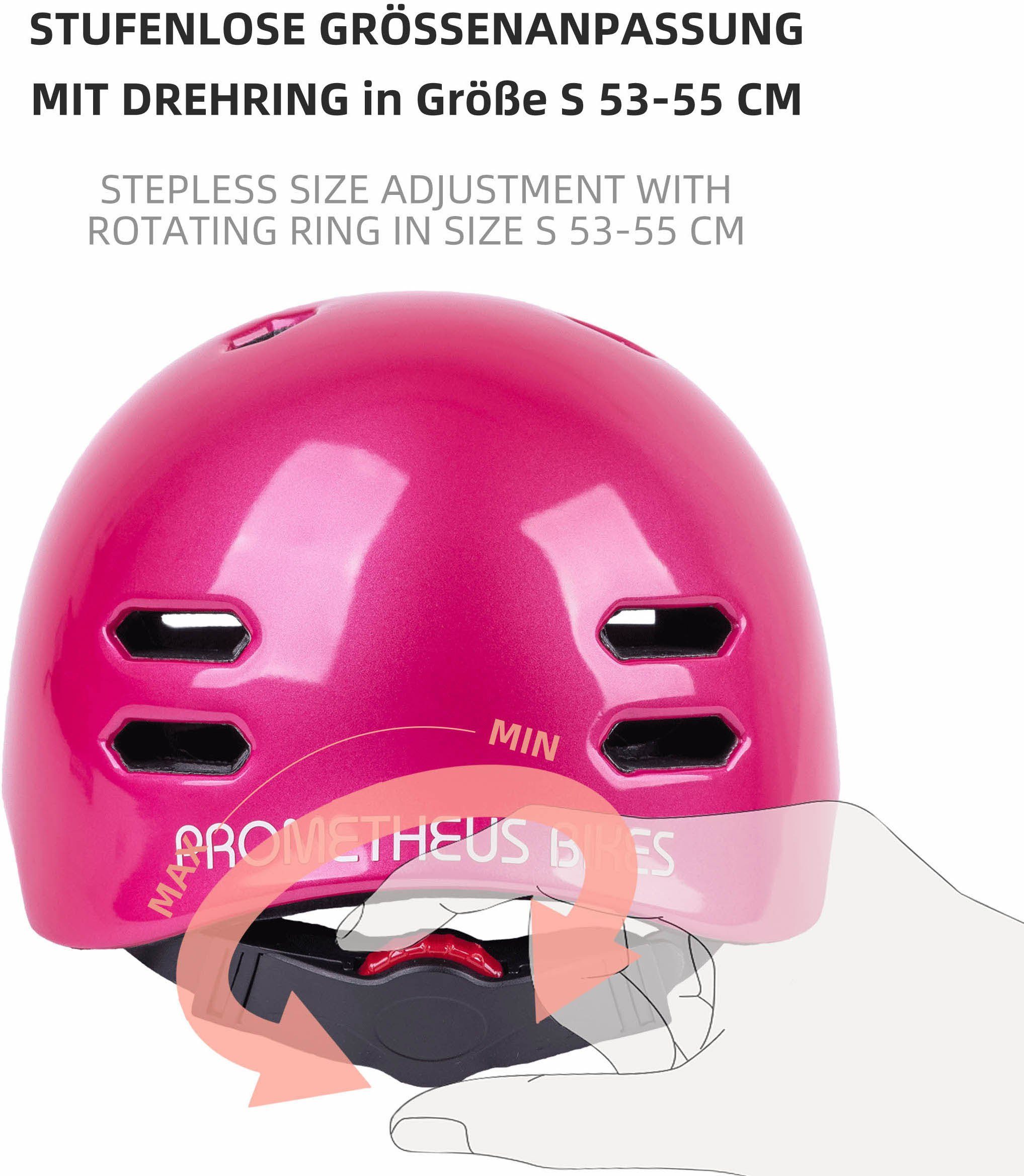 PROMETHEUS BICYCLES Kinderfahrradhelm Fahrradhelm für Kinder, Drehring