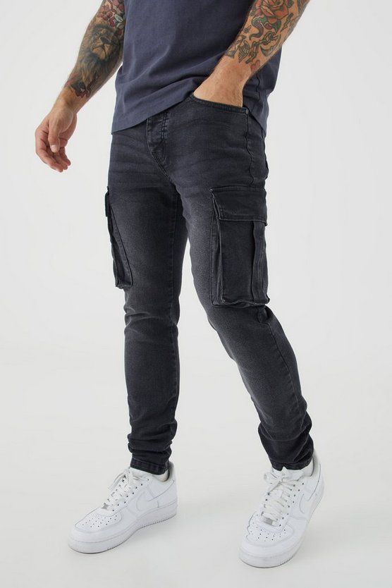 Skinny Stretch Cargo-Jeans