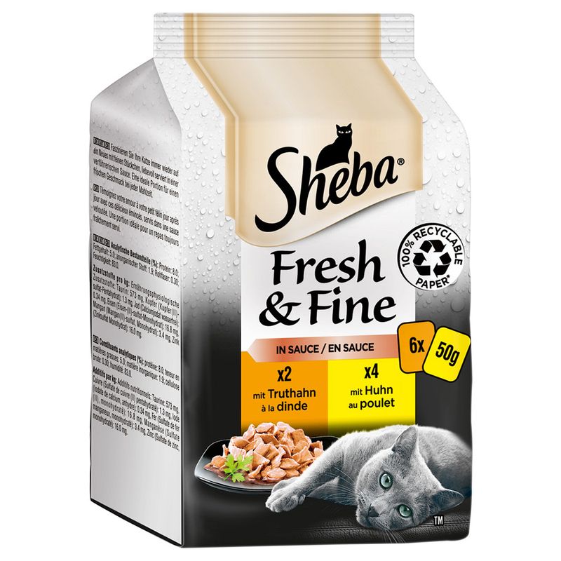 Sparpaket Sheba Fresh & Fine 72 x 50 g zu TOP-Preisen | bitiba %