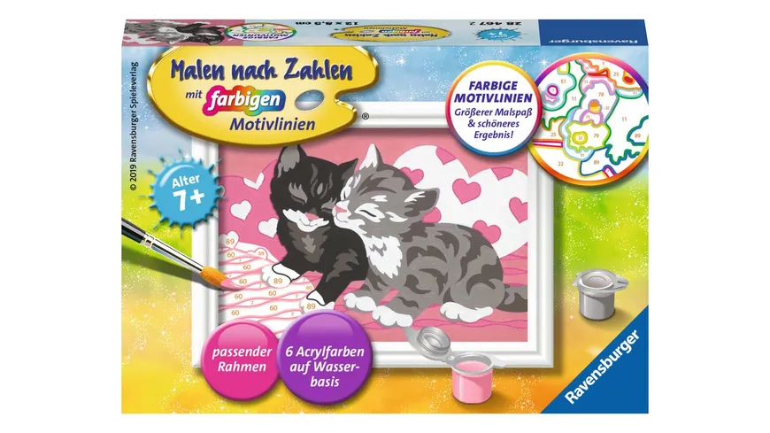 Ravensburger Beschäftigung - Malen nach Zahlen - Kuschelkatzen