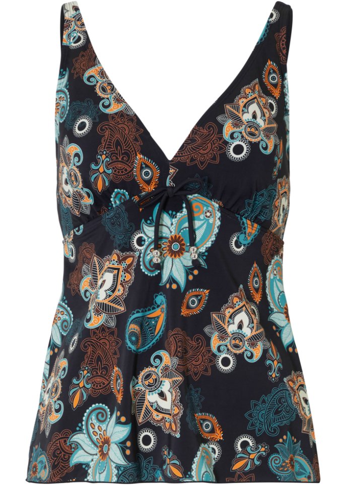 Tankini Oberteil mit Prothesentasche aus recyceltem Polyamid