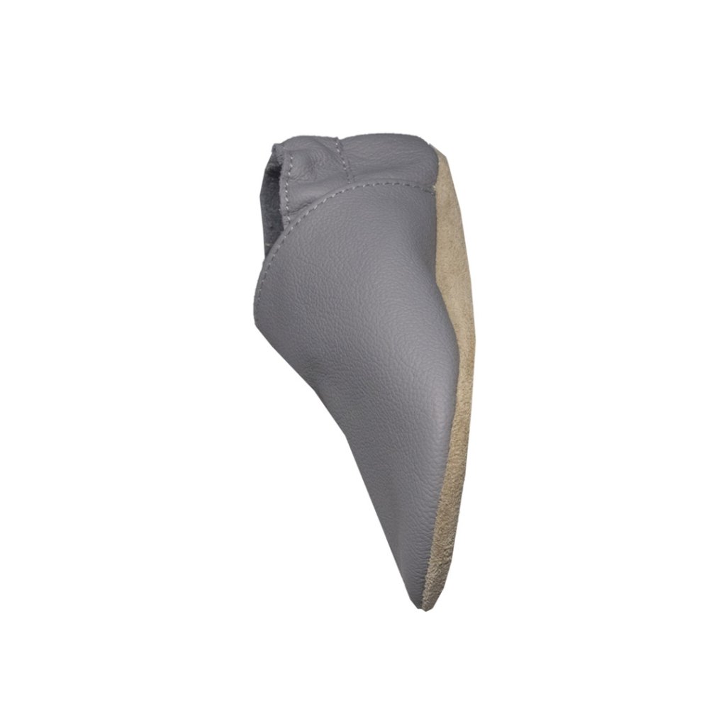 baBice Plain Dark Grey dunkelgraue Krabbelschuhe