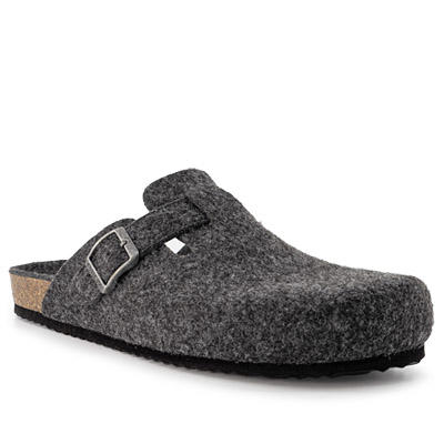 GEOX, Pantoffeln, Textil, dunkelgrau meliert