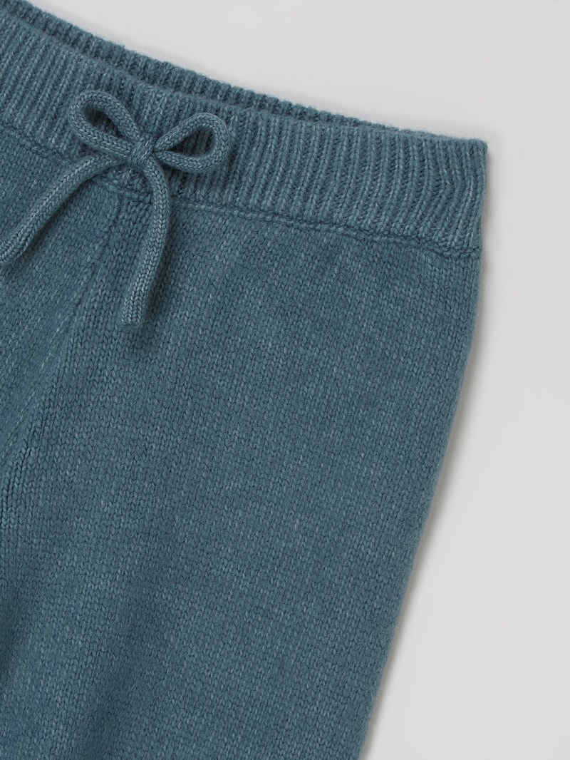 Strickhose mit Zierschleife Modell 'Venus' in helltürkis