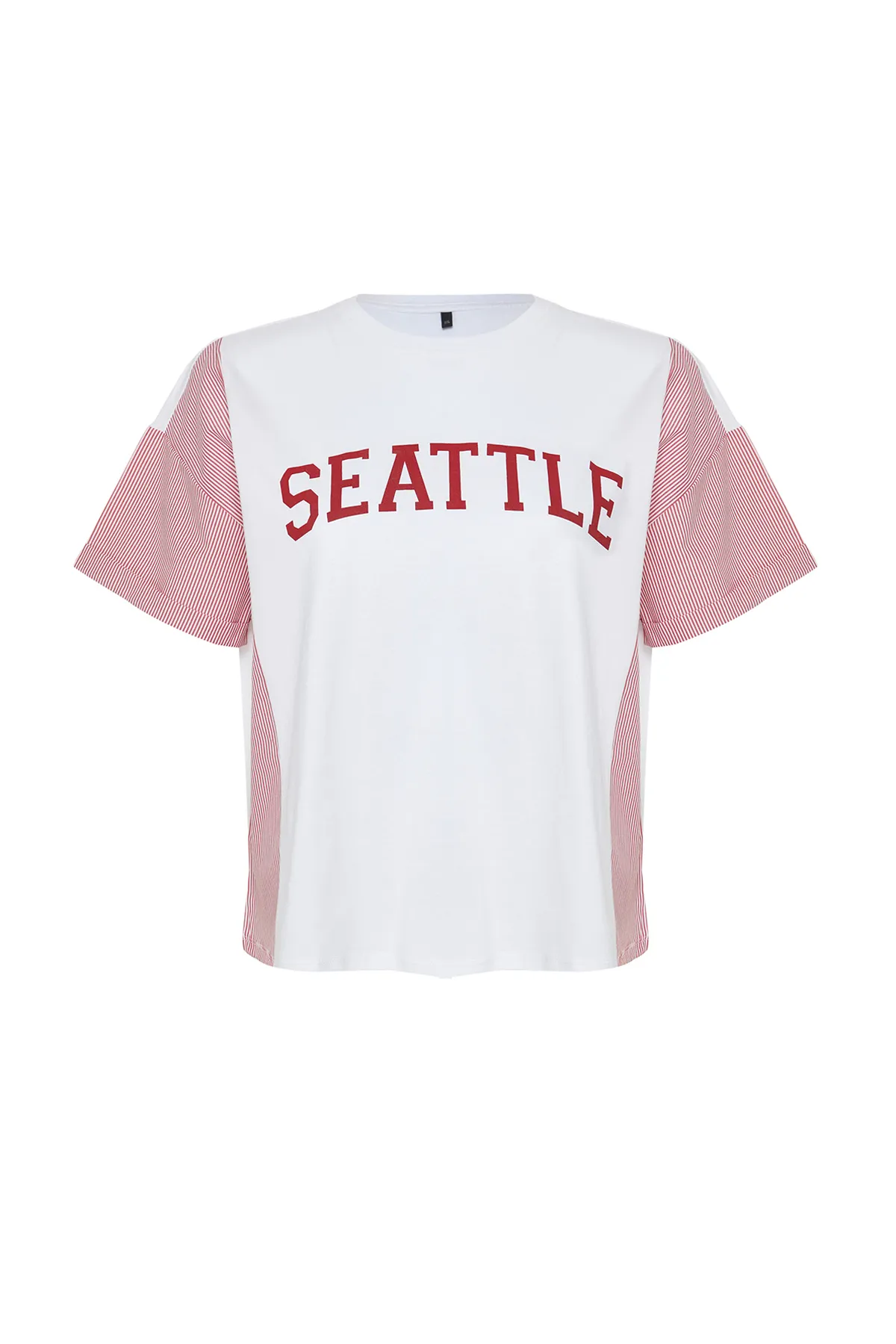 Trendyol Curve  Große Größen in T-Shirt - Rot - Oversized