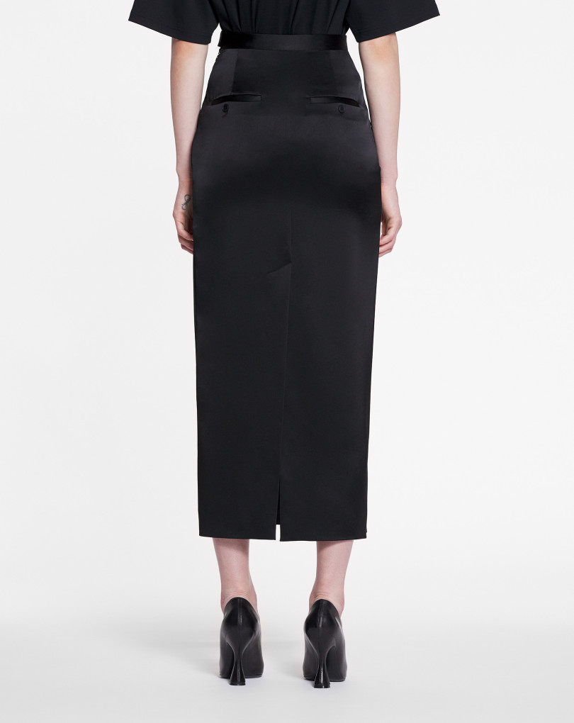 JUPE LONGUE EN SATIN FLUIDE
