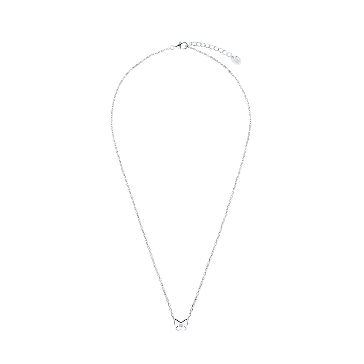 Kette mit Anhänger für Mädchen, 925 Sterling Silber, Zirkonia synth. | Schmetterling Halsketten für Mädchen