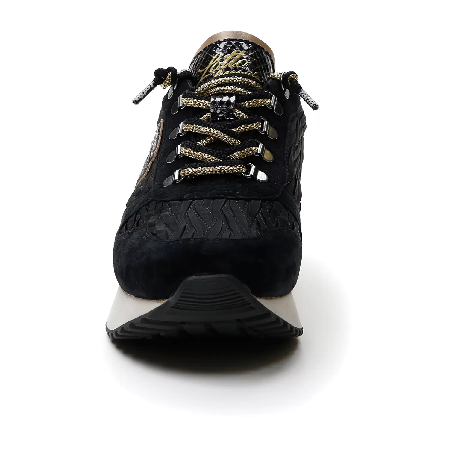 TOKYO WEDGE LEOPARD W CELÁ ČERNÁ/SVĚTLE PLATINOVÁ/MEDOVO HNĚDÁ