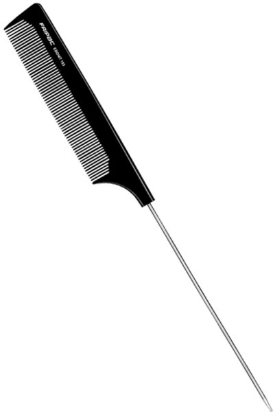 Fripac Ebonit-Nadelstielkamm, Fein 24 cm Stielkamm