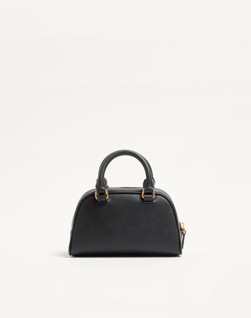 Bolsa tipo mochila Mini VLogo Signature em couro de bezerro granulado
