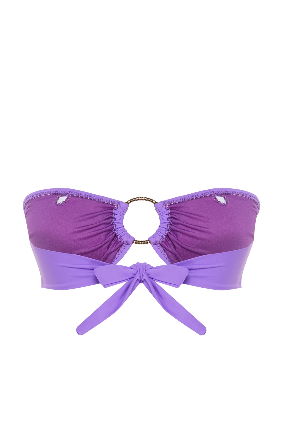 Trendyol Collection  Lila trägerloses Bikinioberteil mit Accessoires TBESS22BU00001