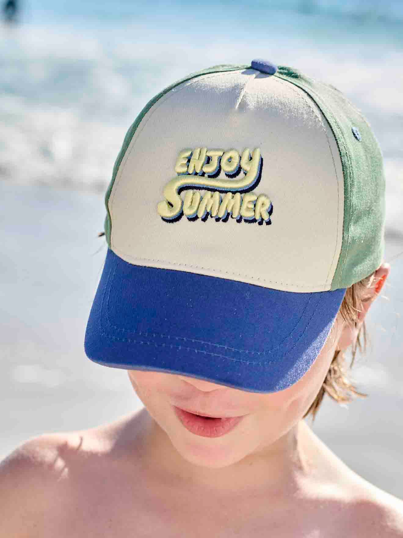 Vertbaudet Jungen Cap Enjoy Summer - mehrfarbig