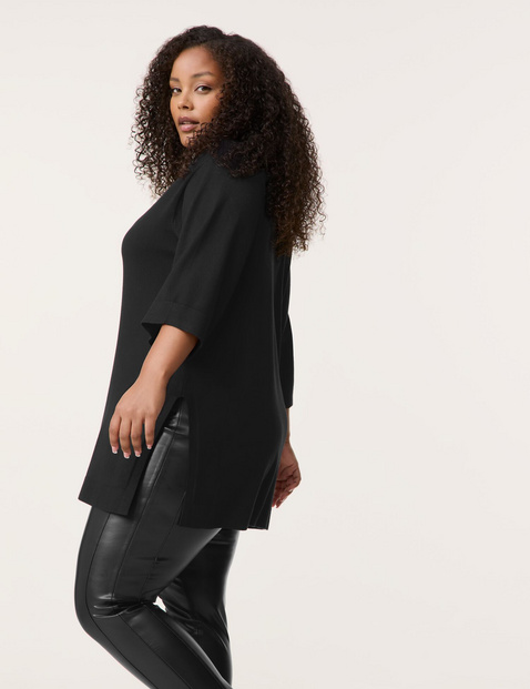 Langer Pullover mit 3/4 Arm