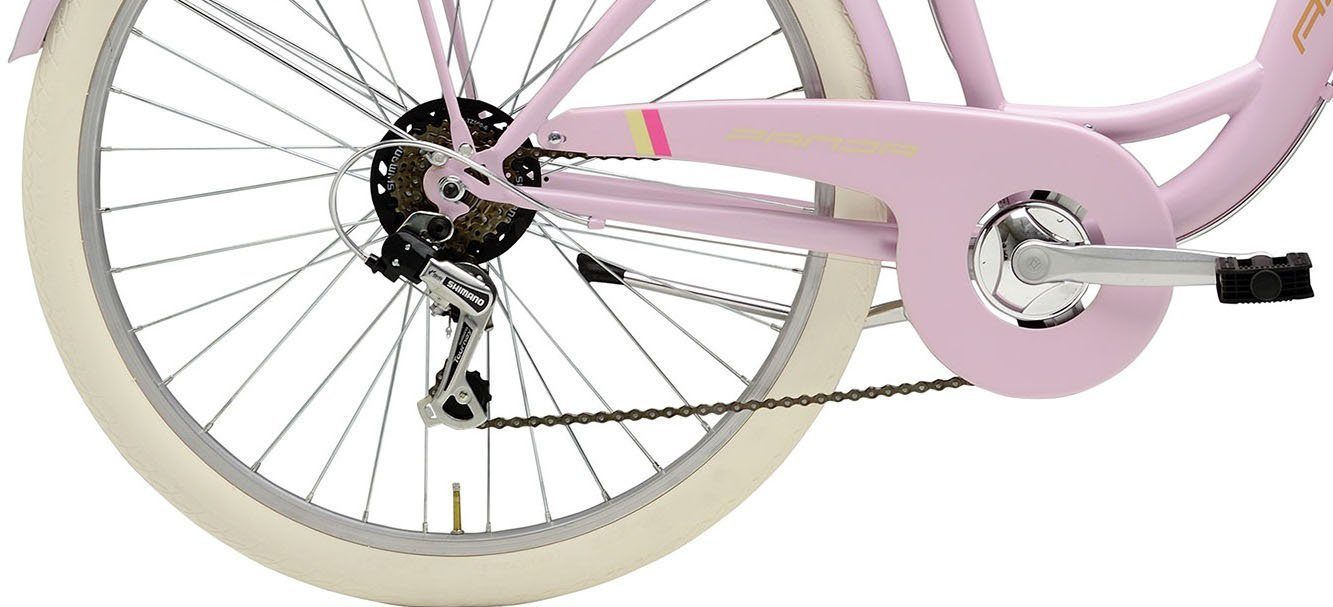 Adriatica Cityrad PANDA, 6 Gang Shimano TY21 Schaltwerk, Kettenschaltung